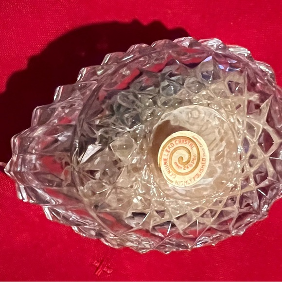 Vintage German Elegant Crystal Egg - Picture 3 of 8